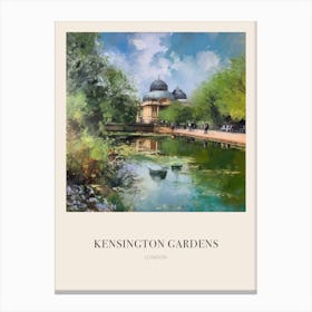 Kensington Gardens London United Kingdom 2 Vintage Cezanne Inspired Poster Canvas Print