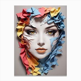 Paper Art Print Canvas Print