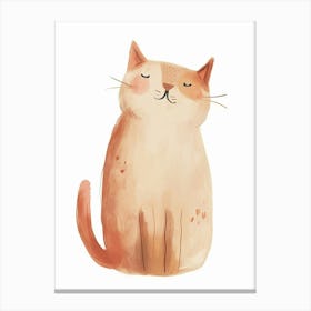 Thai Cat Clipart Illustration 3 Canvas Print