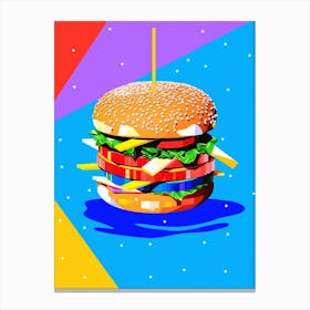 Hamburger Colour Splash 2 Canvas Print