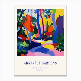 Colourful Gardens Brooklyn Botanic Garden Usa 2 Blue Poster Canvas Print