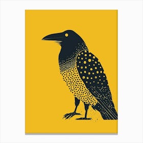 Yellow Raven Canvas Print