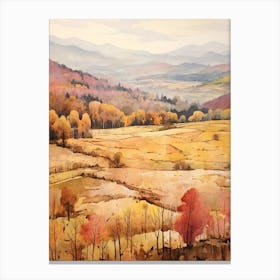 Autumn National Park Painting Pyrenees National Park 2 Canvas Print