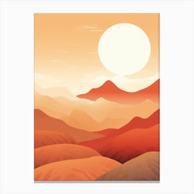 Mars Landscape Canvas Print