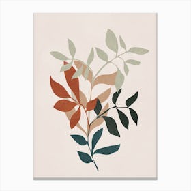 Soft Leaves Canvas Print