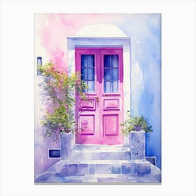 Pink Door Canvas Print