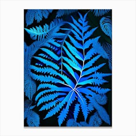Blue Star Fern Vibrant Canvas Print