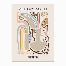 Perth Pottery Market Canvas Print