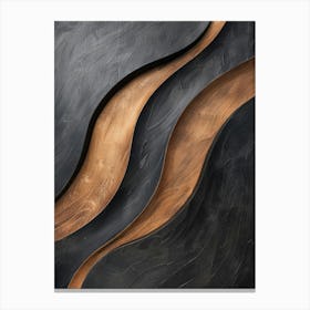 Abstract Wavy Lines 7 Canvas Print