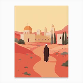 Oman 1 Travel Illustration Canvas Print