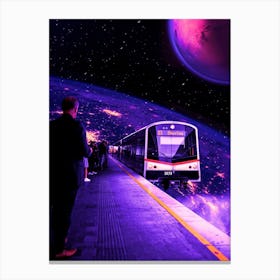 Space Train Canvas Print