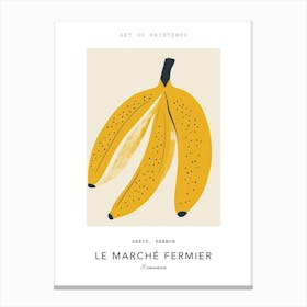Bananas Le Marche Fermier Poster 4 Canvas Print