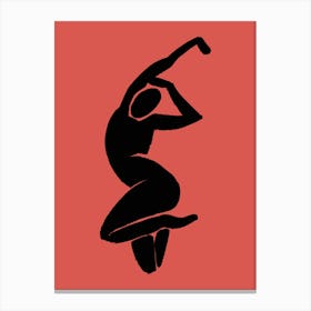 Silhouette Of A Dancer 2 Canvas Print