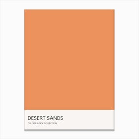 Desert Sands Colour Block Poster Canvas Print