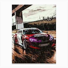 Speed Car Of Videogame Canvas Print