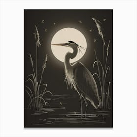 Great Blue Heron Canvas Print Canvas Print