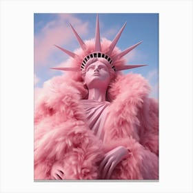 Statue Of Liberty, New York Art Canvas Print