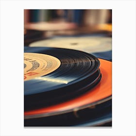 Vinyl Records Canvas Print