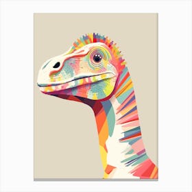 Colourful Dinosaur Lesothosaurus 2 Canvas Print