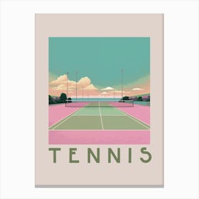Tennis Court California Canvas Print