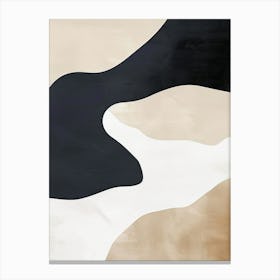 Subtle Curves Minimalist Style Canvas Print