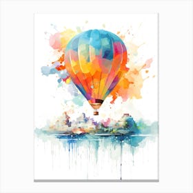 Hot Air Balloon In The Sky Canvas Print