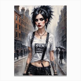 Punk Girl 1 Canvas Print