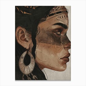 Native American Woman 1 Canvas Print