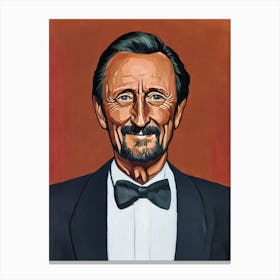 Roy Scheider Illustration Movies Canvas Print