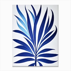 Aloe Vera 2 Stencil Style Plant Canvas Print