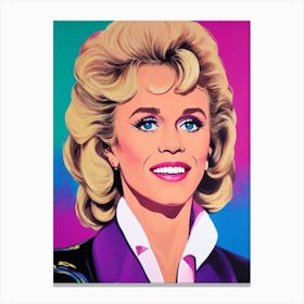 Jane Fonda Pop Movies Art Movies Canvas Print
