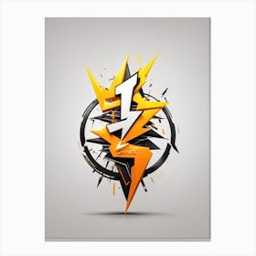 Dreamshaper V7 Awesome Logo Of Electric Company Called Yanes E 1 Canvas Print