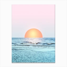 Sunset In The Sea 1 Canvas Print