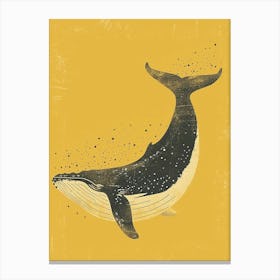 Yellow Humpback Whale 1 Canvas Print