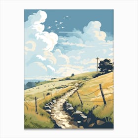 The Cotswold Way England 8 Hiking Trail Landscape Canvas Print