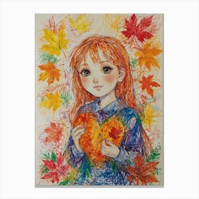 Autumn Girl 2 Canvas Print