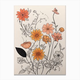 Amazing Flowers Charms Canvas Print