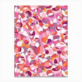 Round The Twist- Pink Canvas Print