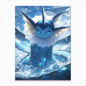 Vaporeon Pokemon Canvas Print