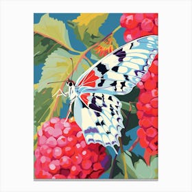 Pop Art Cabbage White Butterfly    4 Canvas Print