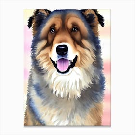 Chow Chow 3 Watercolour dog Canvas Print