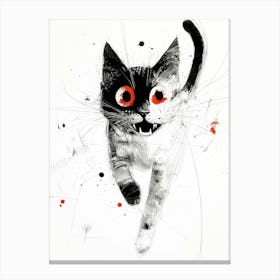 Cat With Red Eyes Toile