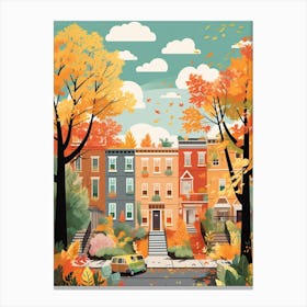 Washington In Autumn Fall Travel Art 7 Canvas Print