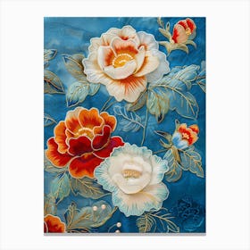 Chinese Floral Painting 6 Canvas Print