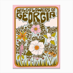 Georgia Wildflowers Canvas Print