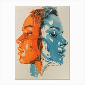 'Two Faces' 1 Canvas Print