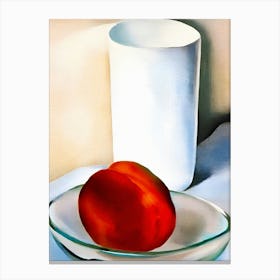 Georgia O'Keeffe - Peach and Glass Canvas Print