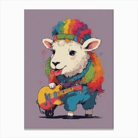 Rainbow Sheep 4 Canvas Print