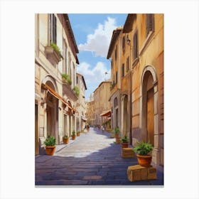 Street In Italy Canvas Print