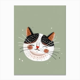 Cute Cat Illustration 1 Canvas Print